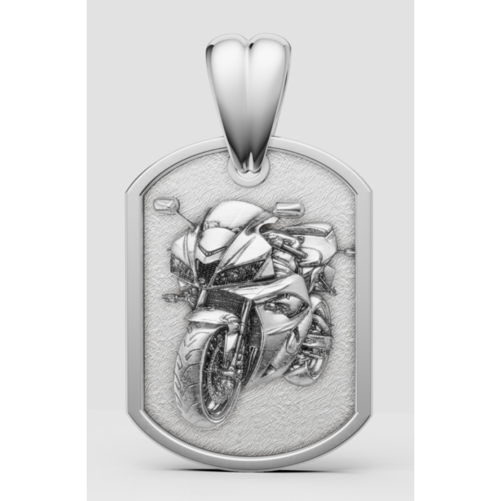 Pandantiv Army Motocicleta din Argint