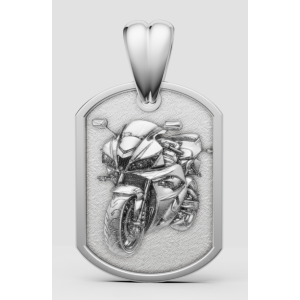 Pandantiv Army Motocicleta din Argint