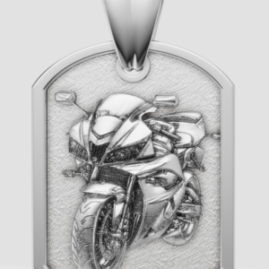 Pandantiv Army Motocicleta din Argint