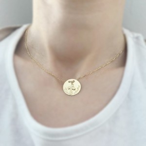 Lantisor cu banut si cruciulita atasata - model deosebit - aur 14K